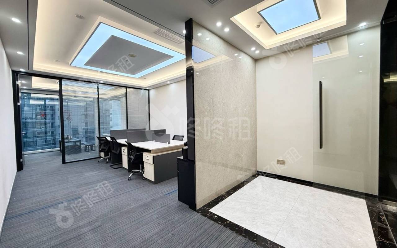 易尚中心_88平_豪装_办公室开间