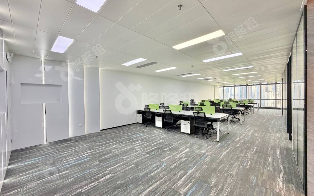 威盛科技大厦_349平_精装_办公室开间