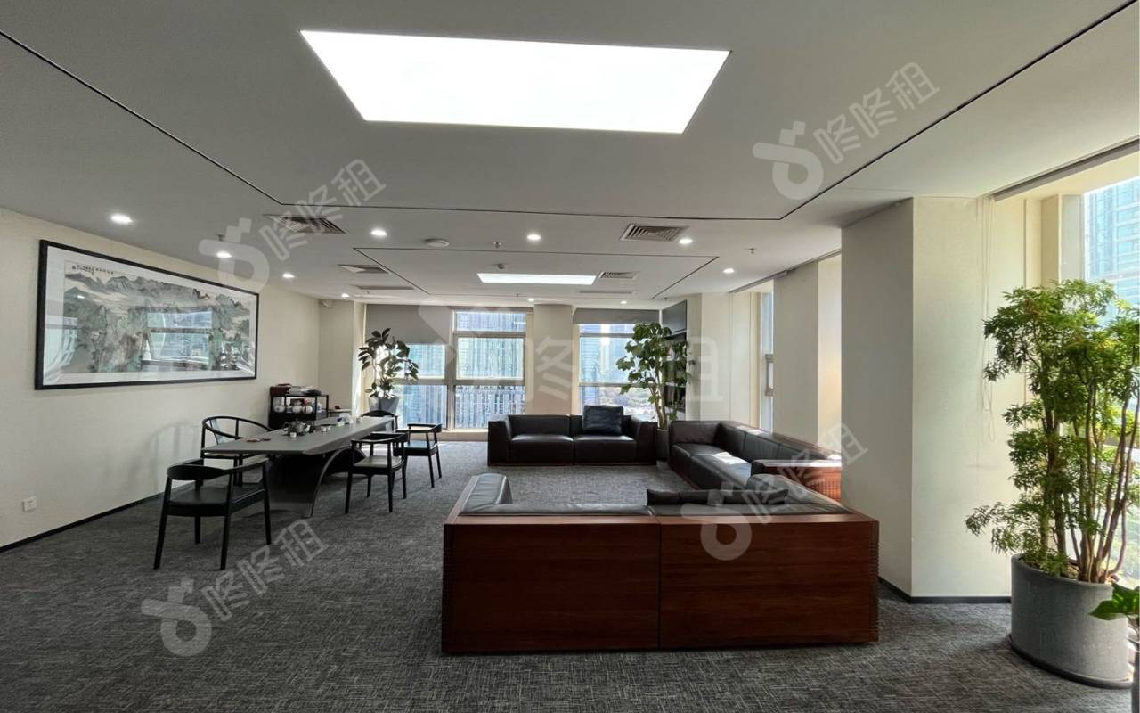 华融大厦_1499平_精装_办公室隔间