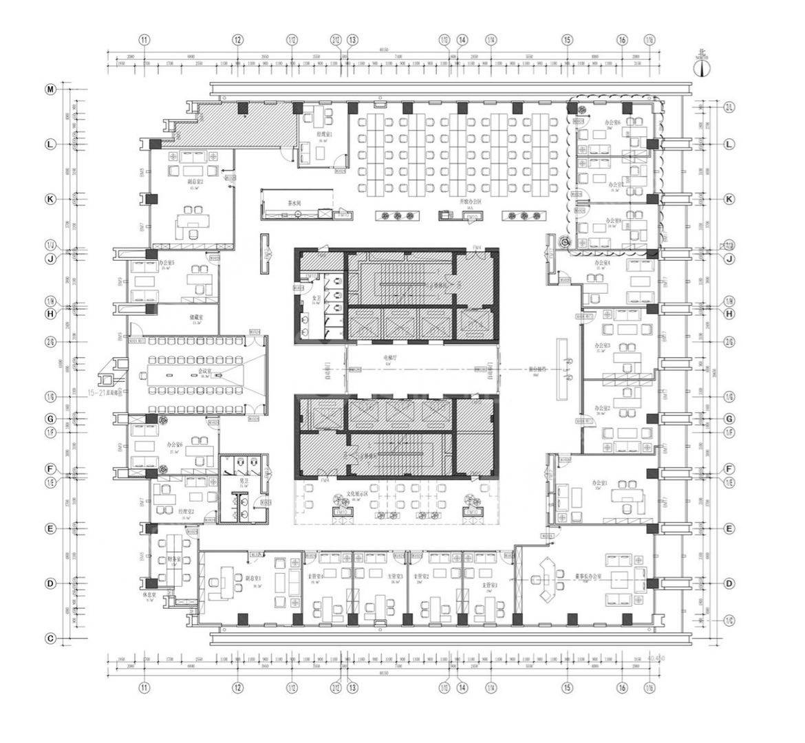 华融大厦_1499平_精装_户型图