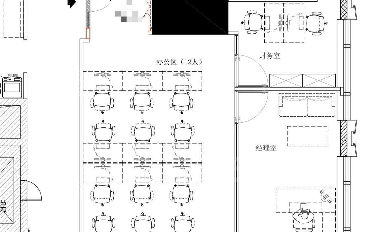 创富大厦·美百年科创中心_161平_精装_户型图