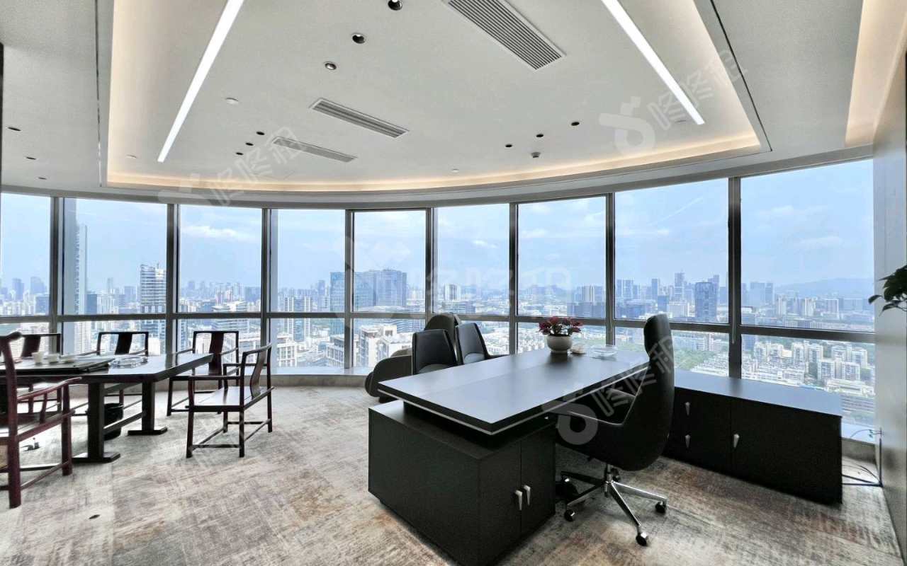 华润置地大厦_638平_精装_办公室隔间