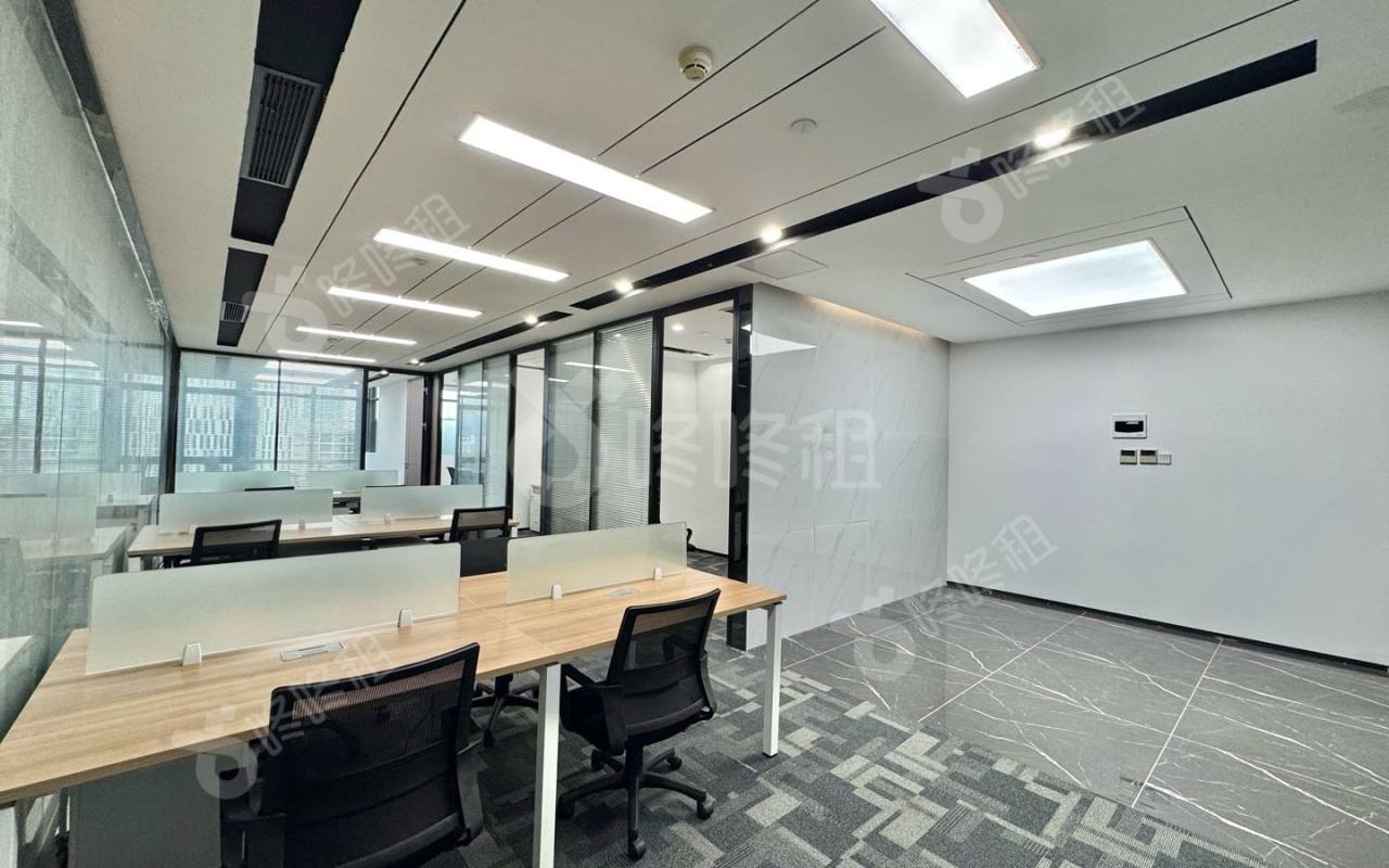大族科技大厦_120平_豪装_办公室开间