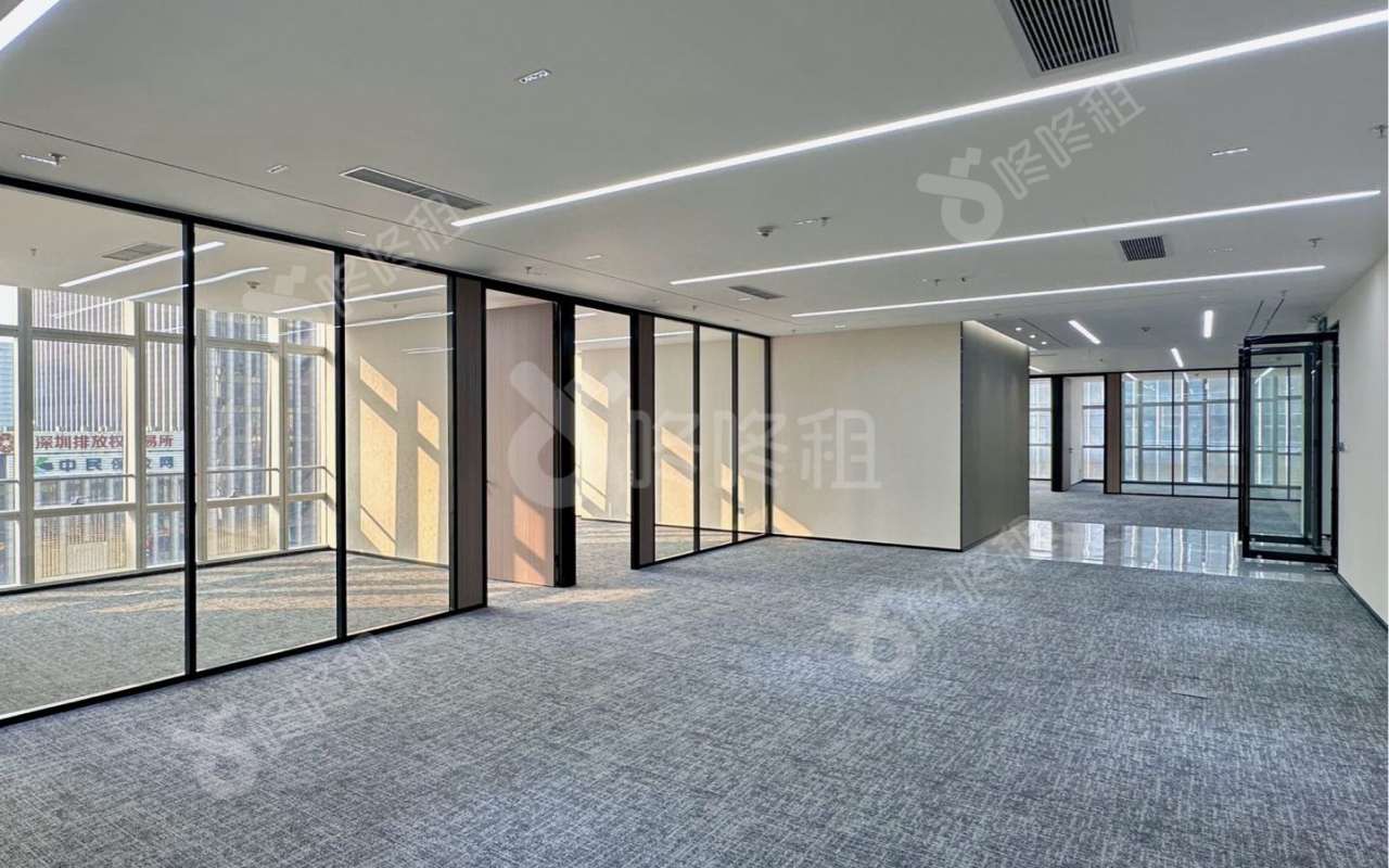 讯美科技广场_563平_精装_办公室开间