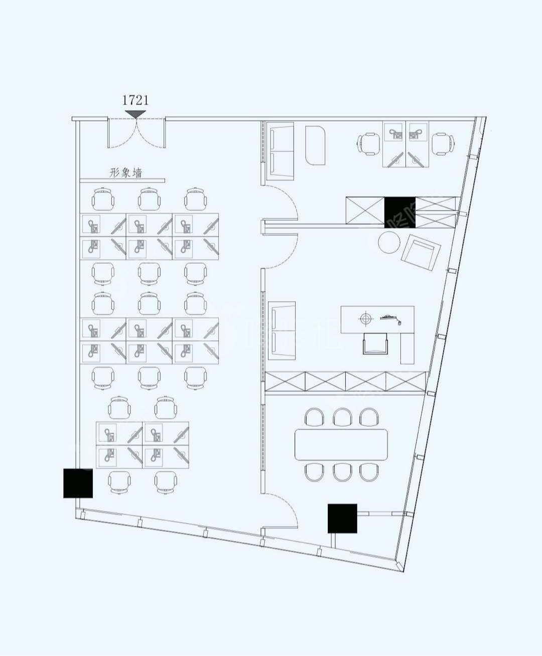 中信大厦_227平_精装_户型图