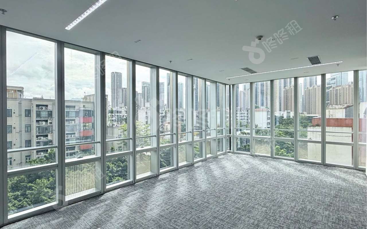 讯美科技广场_656平_精装_办公室隔间
