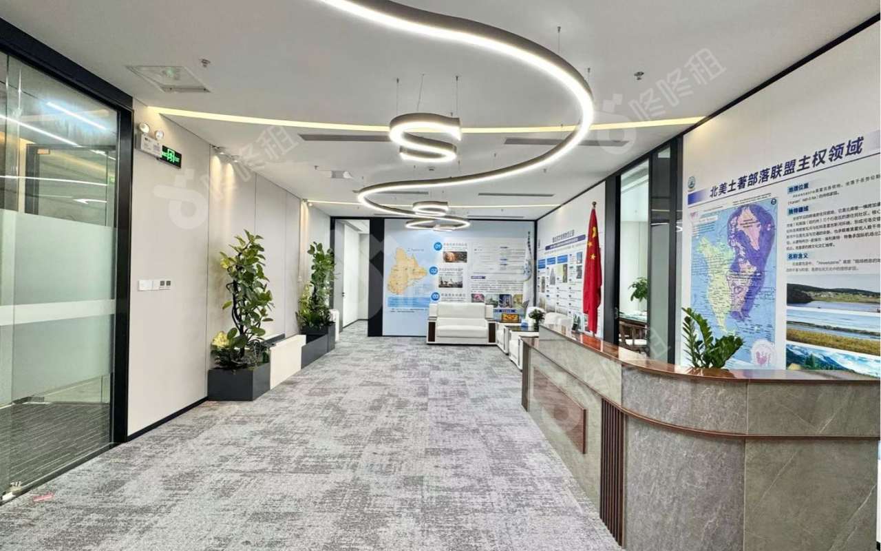 光峰科技大厦_153平_精装_办公室开间