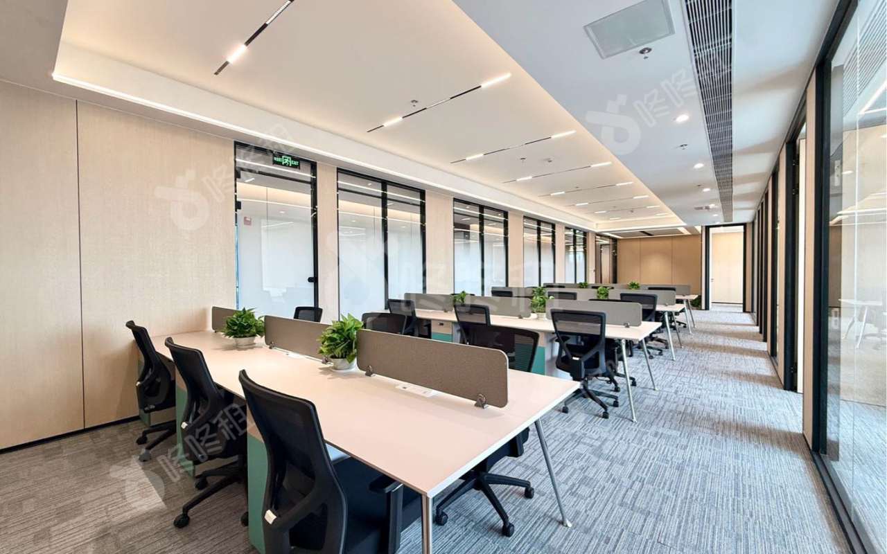 航天科技广场_337平_豪装_办公室开间