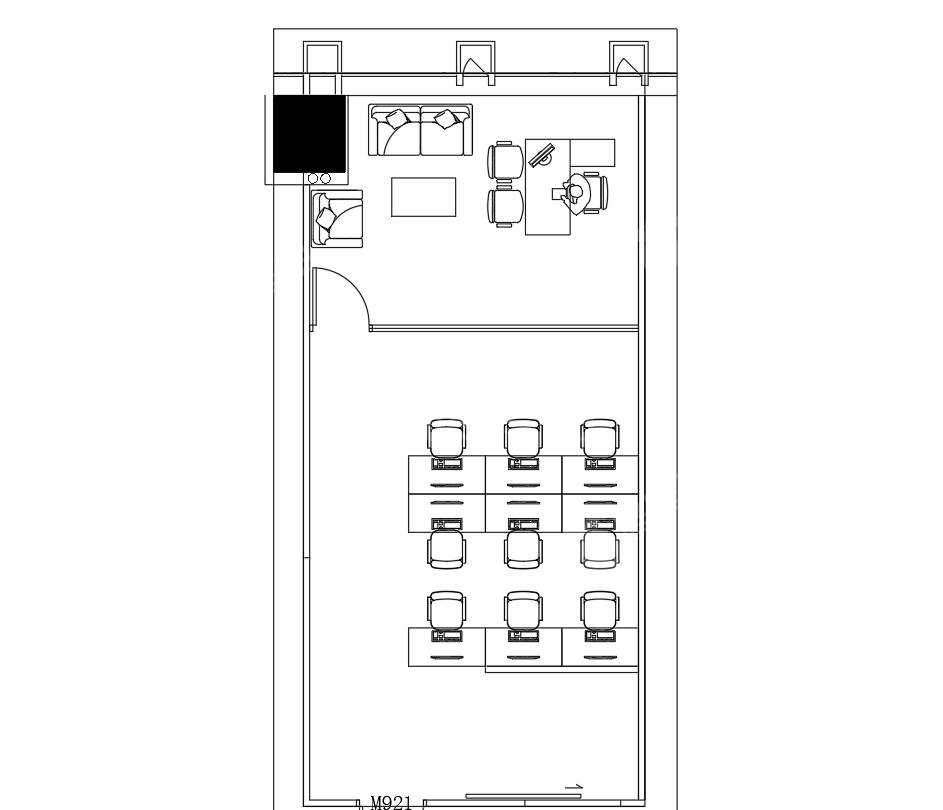 天珑移动大厦_138平_精装_户型图