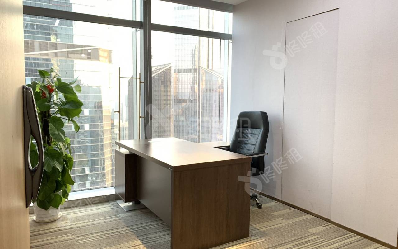 福田卓越时代广场_936平_豪装_办公室隔间