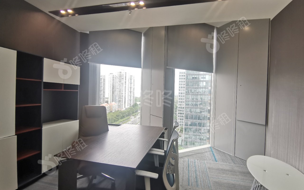 滨海云中心_1983平_精装_办公室隔间