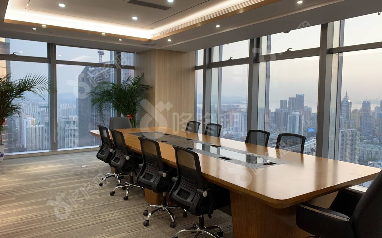 福田卓越时代广场_936平_豪装_办公室隔间