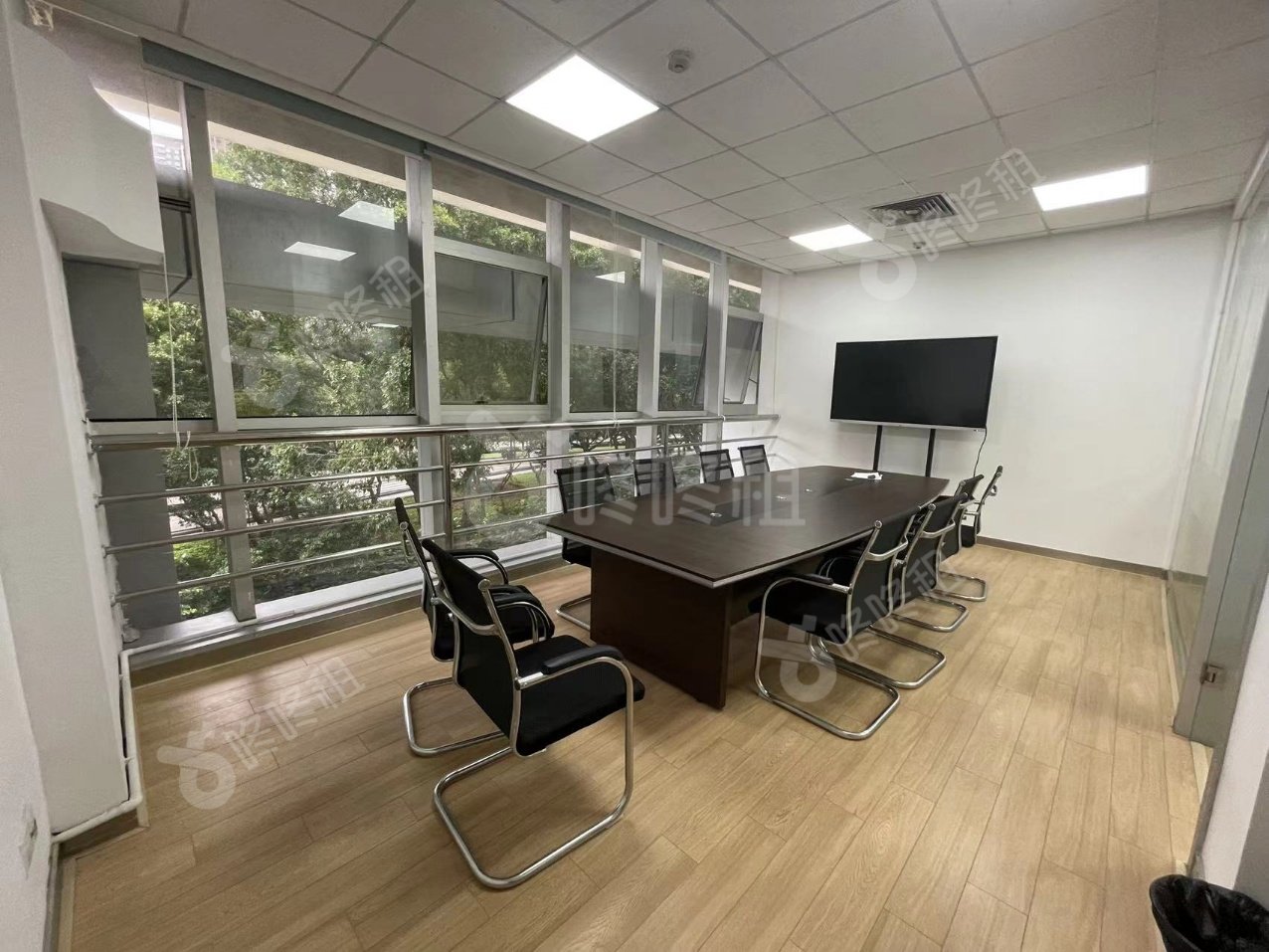 创维大厦_152平_精装_办公室隔间