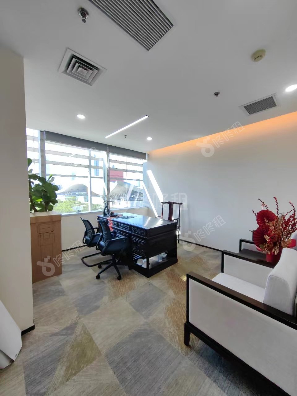 安联大厦_516平_豪装_办公室隔间