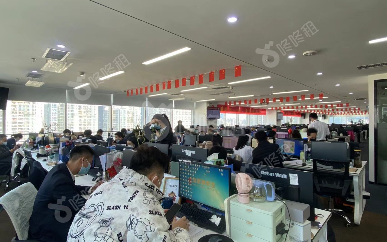 天利中央广场_1500平_精装_办公室开间