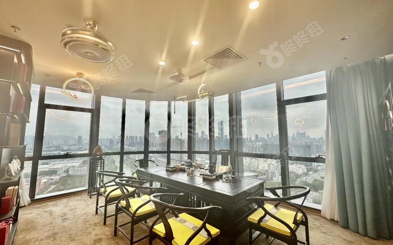 豪方天际广场_719平_精装_办公室隔间