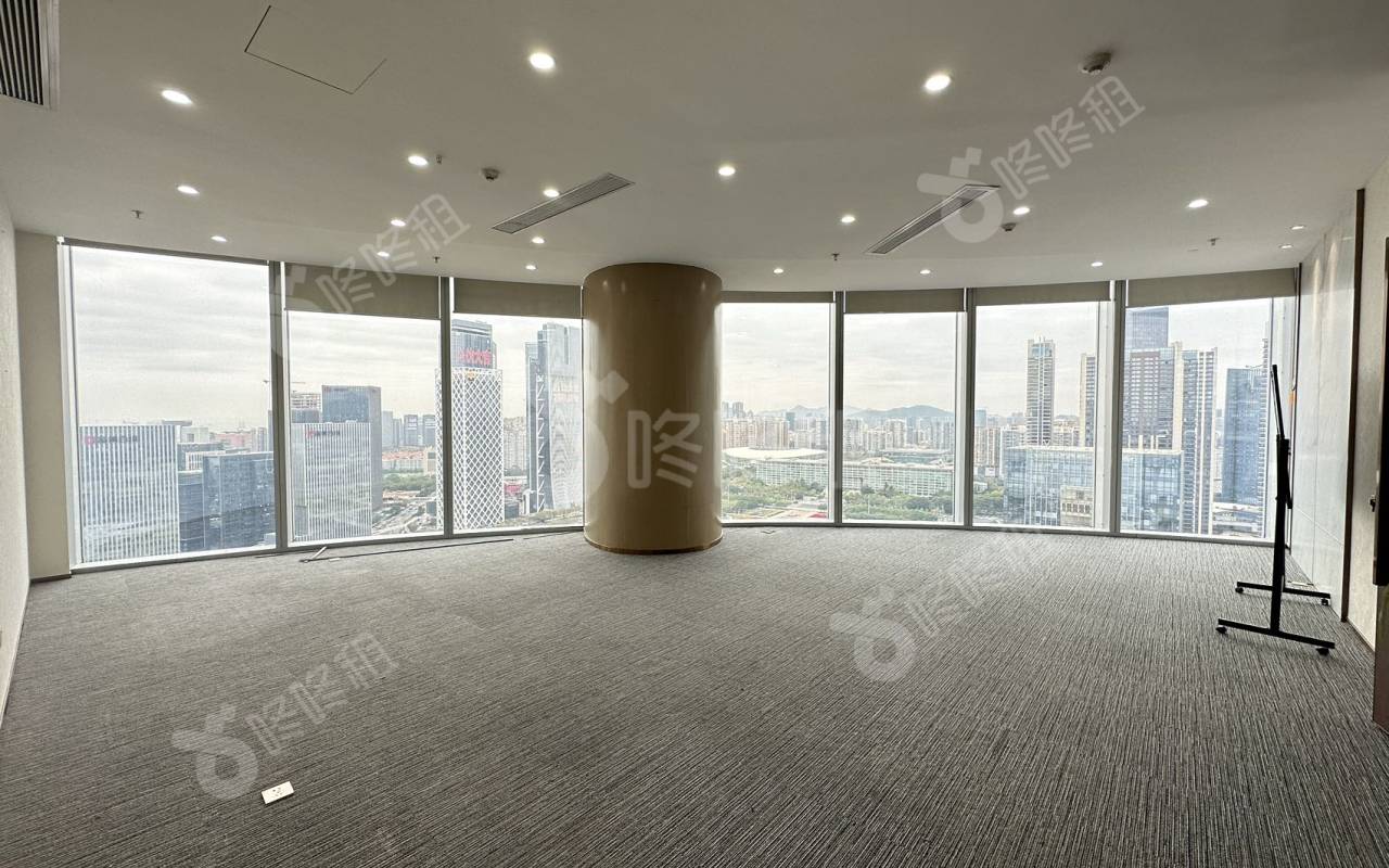 宝中卓越时代广场_408平_精装_办公室隔间