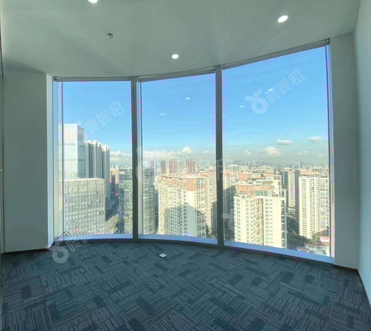 宝中卓越时代广场_328平_精装_办公室隔间
