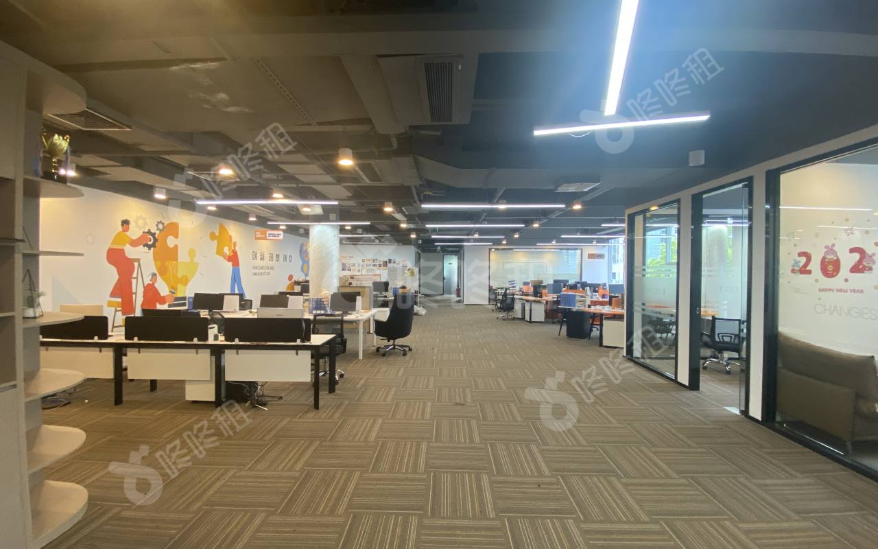 威新软件园(金地威新科技园)_1020平_精装_办公室开间