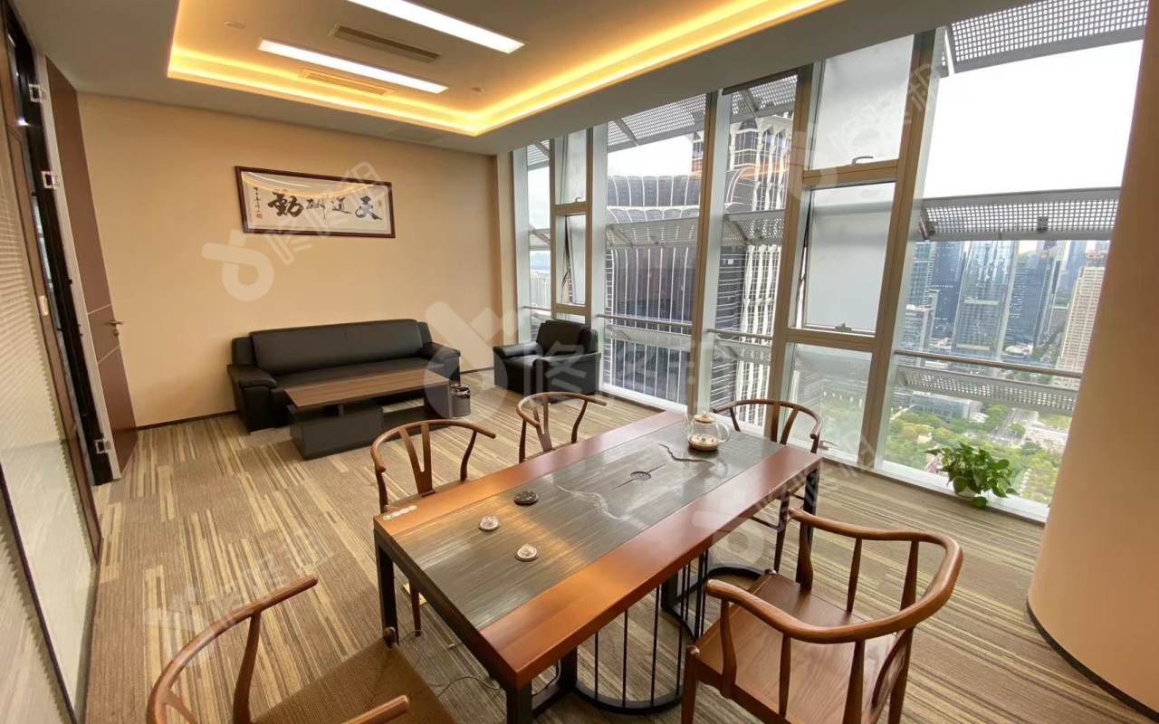 中洲大厦_672.18平_精装_办公室隔间