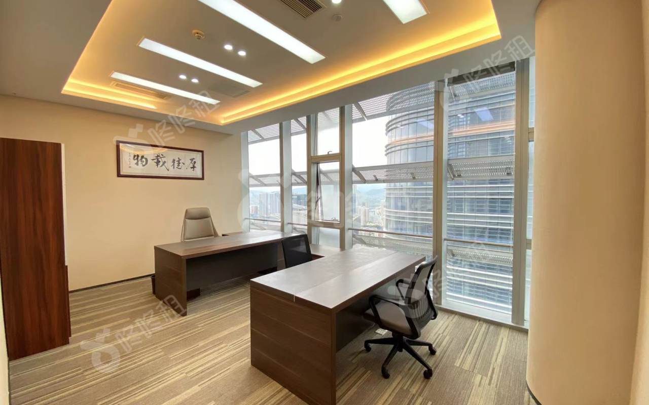 中洲大厦_672.18平_精装_办公室隔间