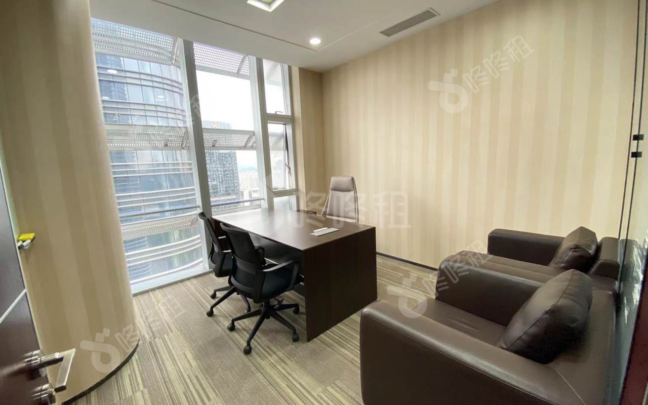 中洲大厦_672.18平_精装_办公室隔间