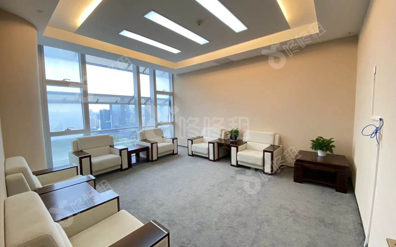 中洲大厦_672.18平_精装_办公室隔间