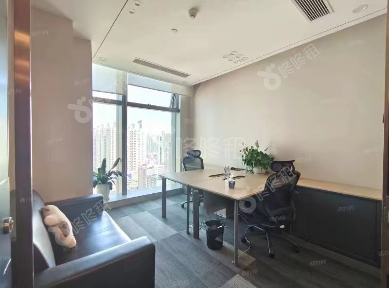 京地大厦_450平_精装_办公室隔间