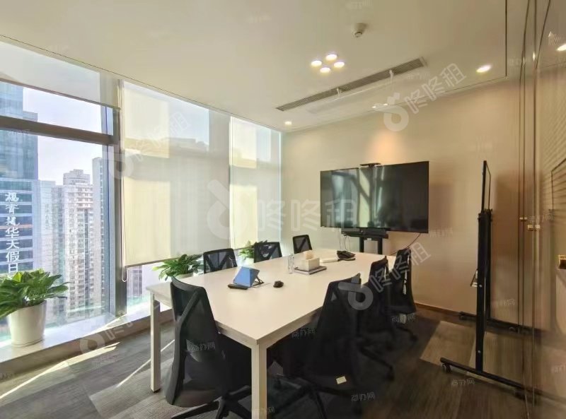 京地大厦_450平_精装_办公室隔间