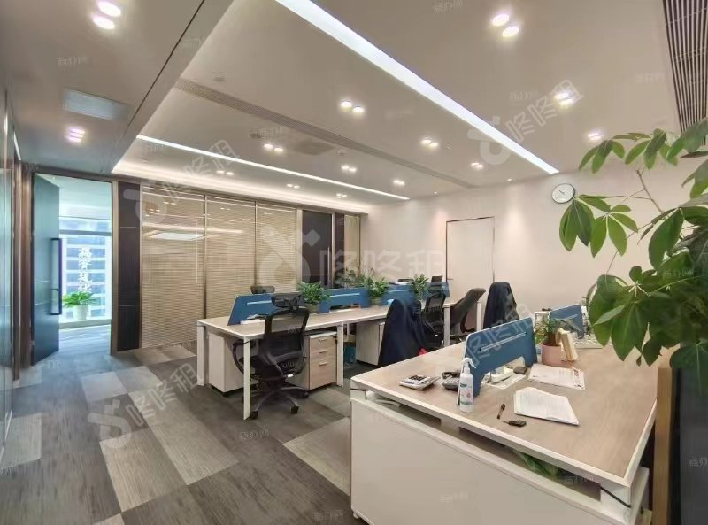 京地大厦_450平_精装_办公室开间