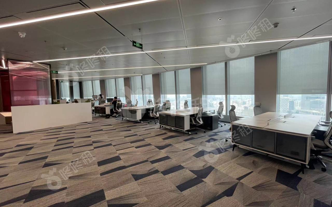 中国华润大厦（春笋）_430平_精装_办公室开间