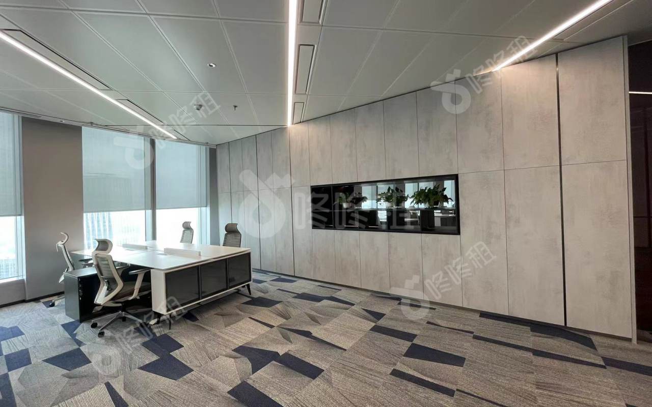 中国华润大厦（春笋）_430平_精装_办公室开间