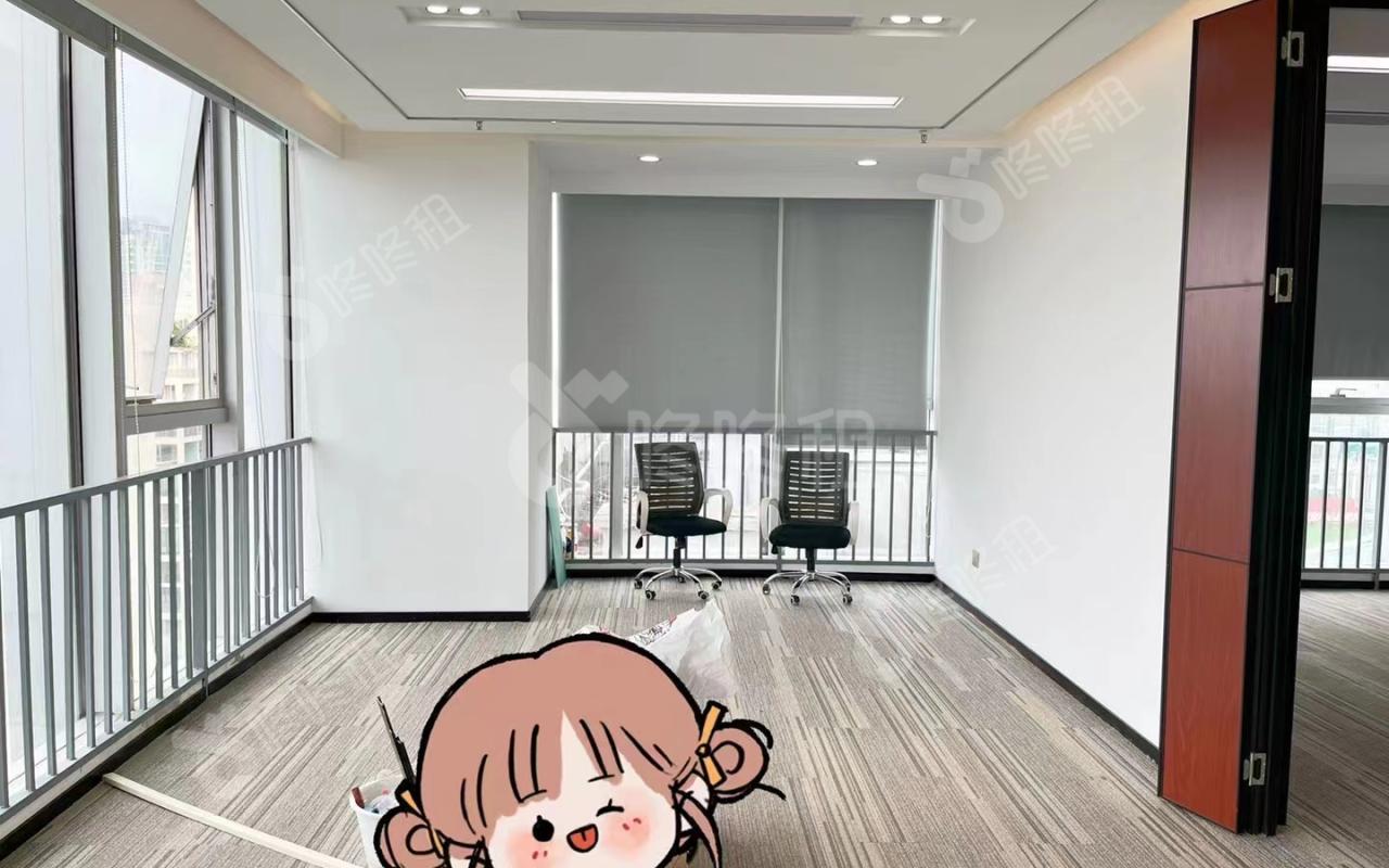 茂业时代广场_166平_精装_办公室隔间