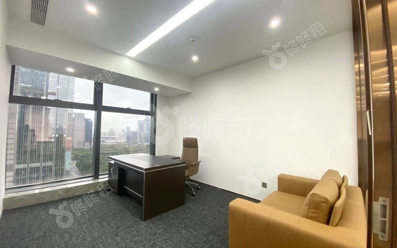 富德生命保险大厦_323平_精装_办公室隔间