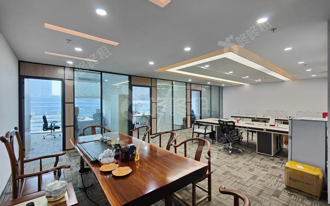 劲嘉科技大厦_320平_豪装_办公室开间