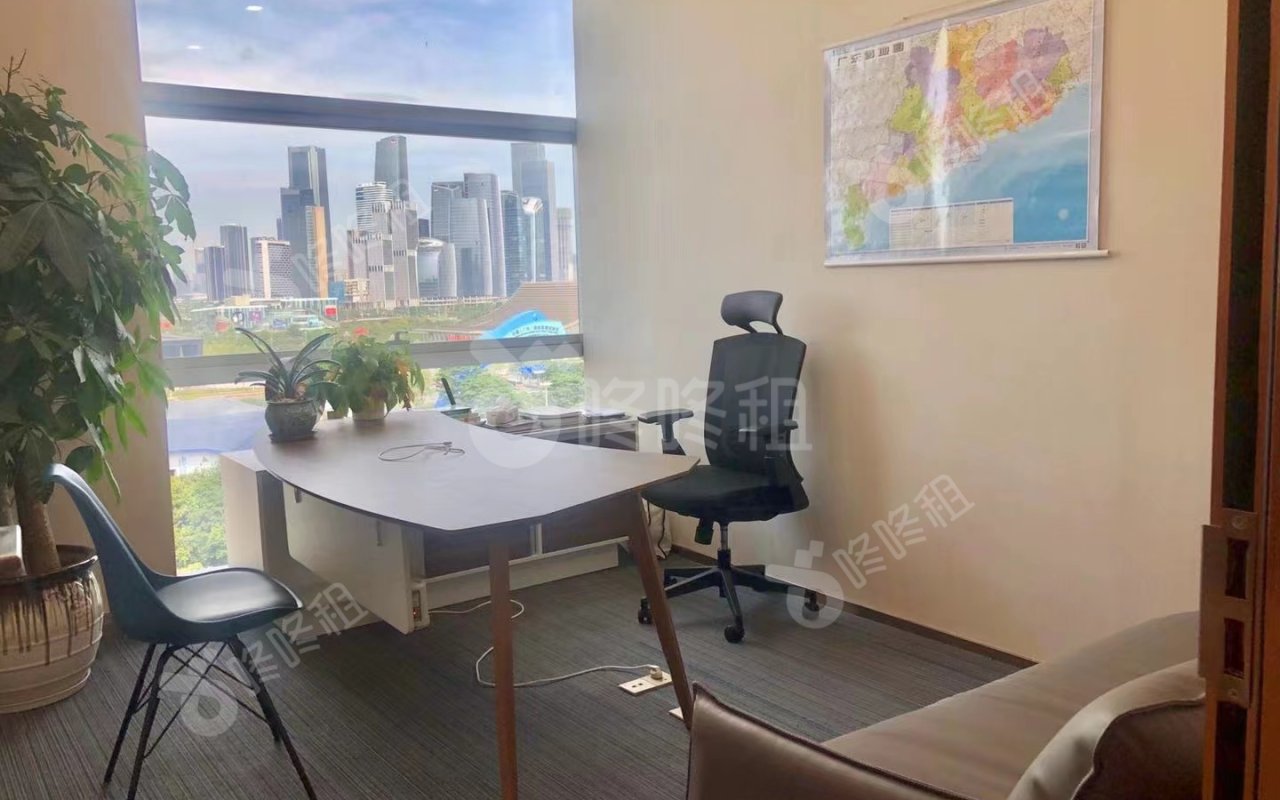 冠华大厦_552平_精装_办公室隔间