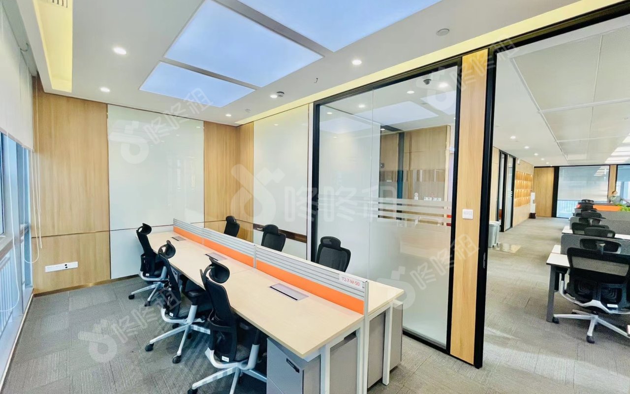 阿里云大厦_392平_精装_办公室隔间